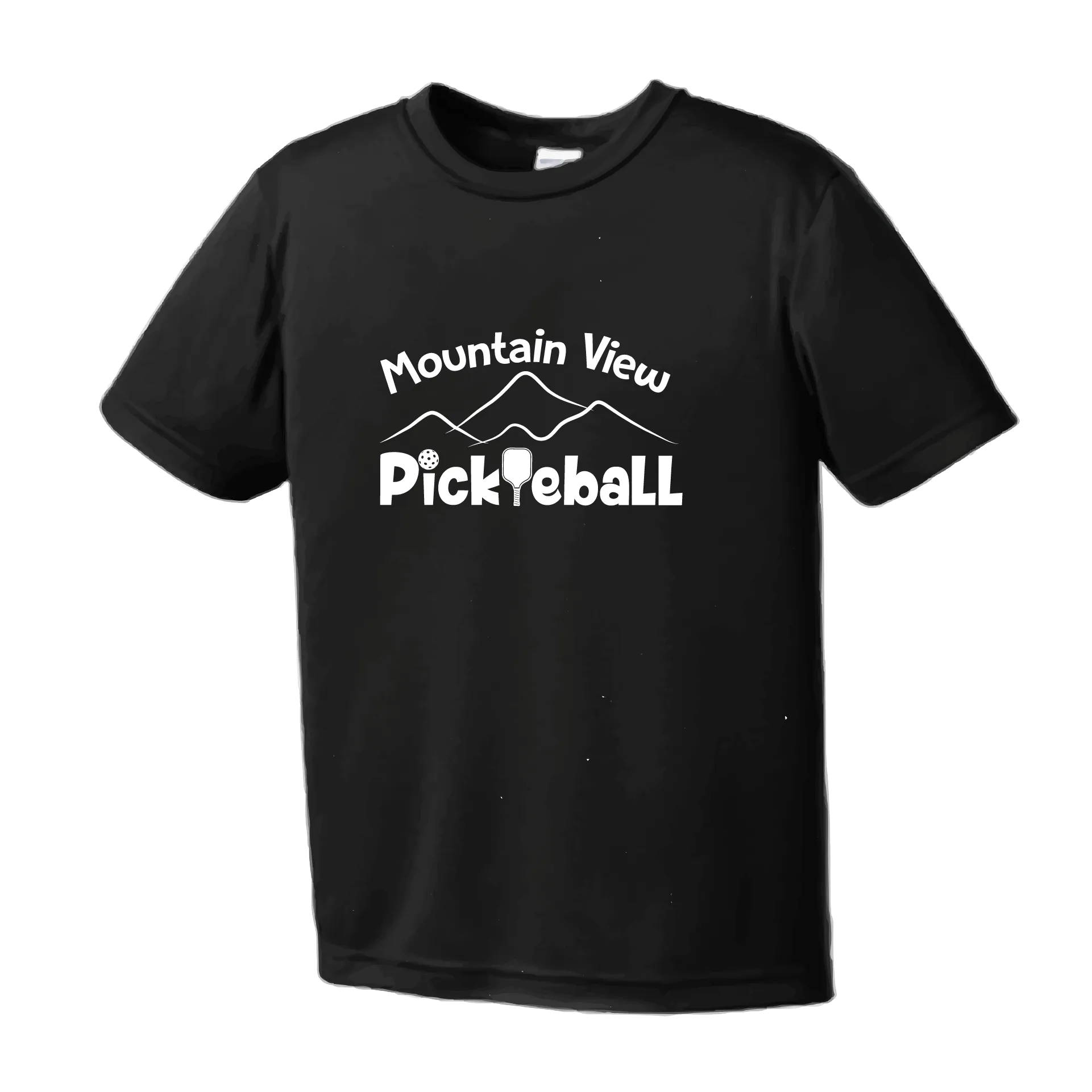 Mountain View Pickleball Club | Youth Short Sleeve Pickleball Shirts | 100% Polyester