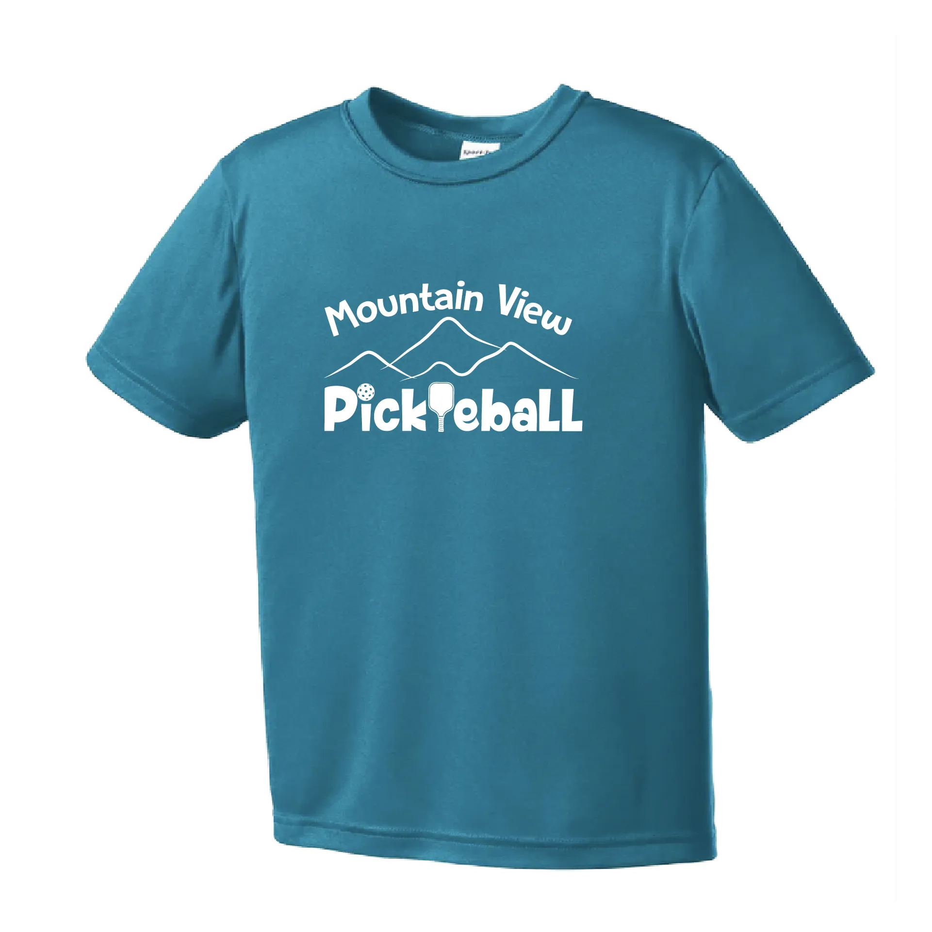 Mountain View Pickleball Club | Youth Short Sleeve Pickleball Shirts | 100% Polyester