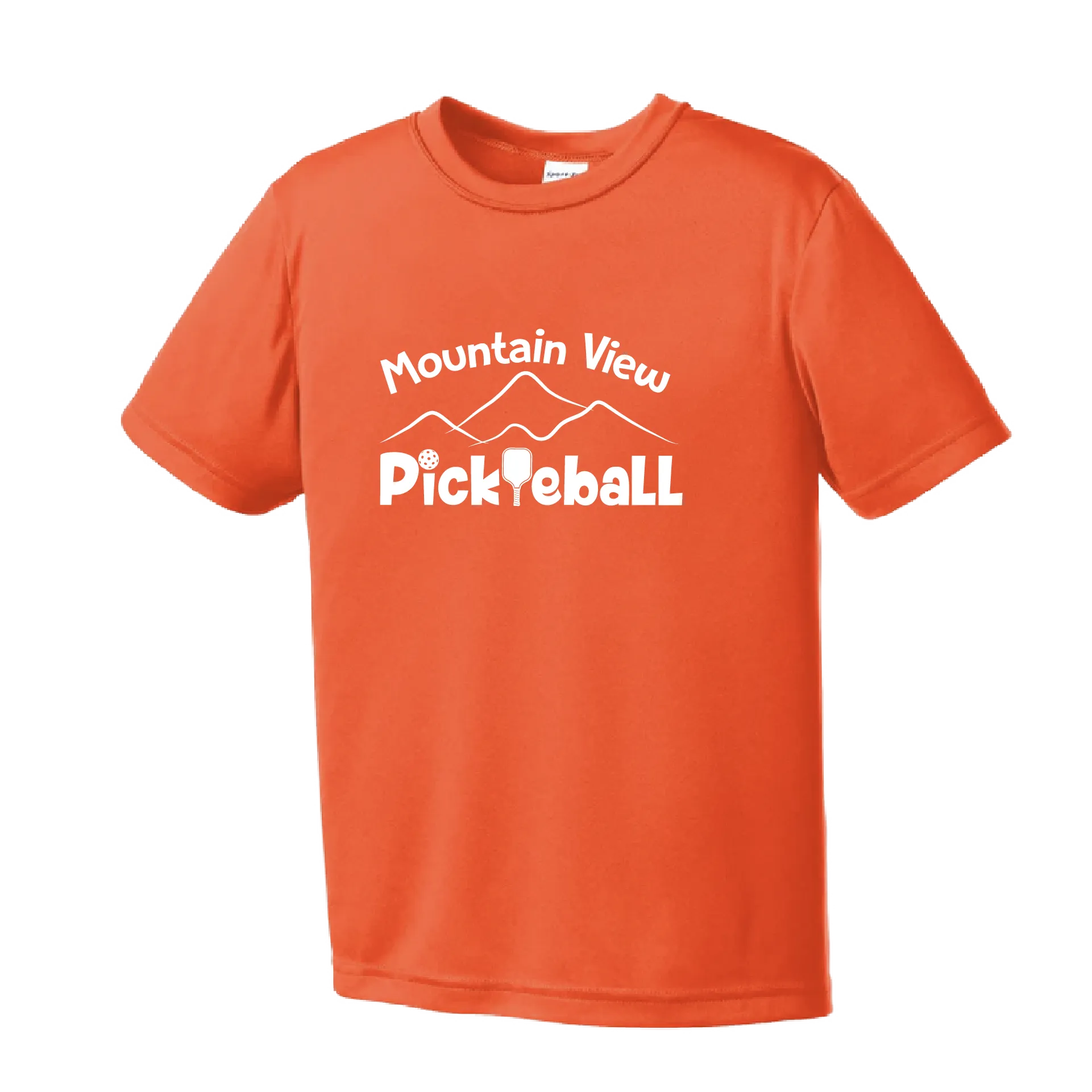 Mountain View Pickleball Club | Youth Short Sleeve Pickleball Shirts | 100% Polyester