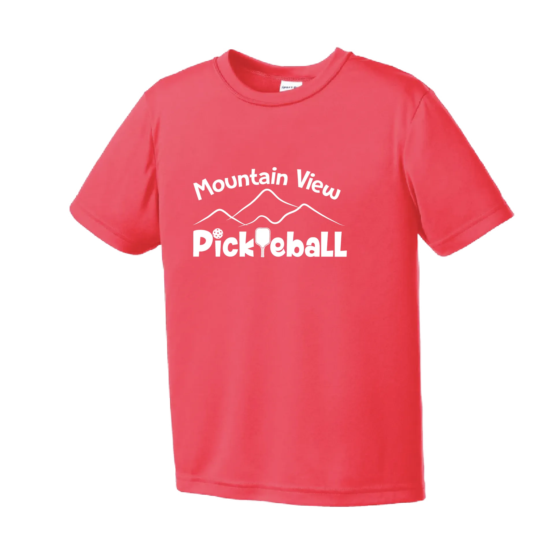 Mountain View Pickleball Club | Youth Short Sleeve Pickleball Shirts | 100% Polyester