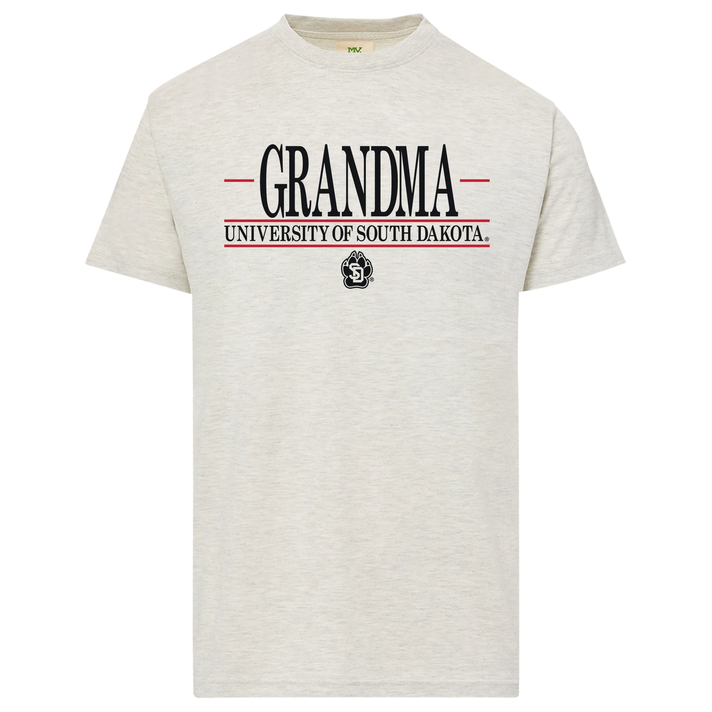 MV USD Grandma Bar Logo SD Paw Oatmeal Tee
