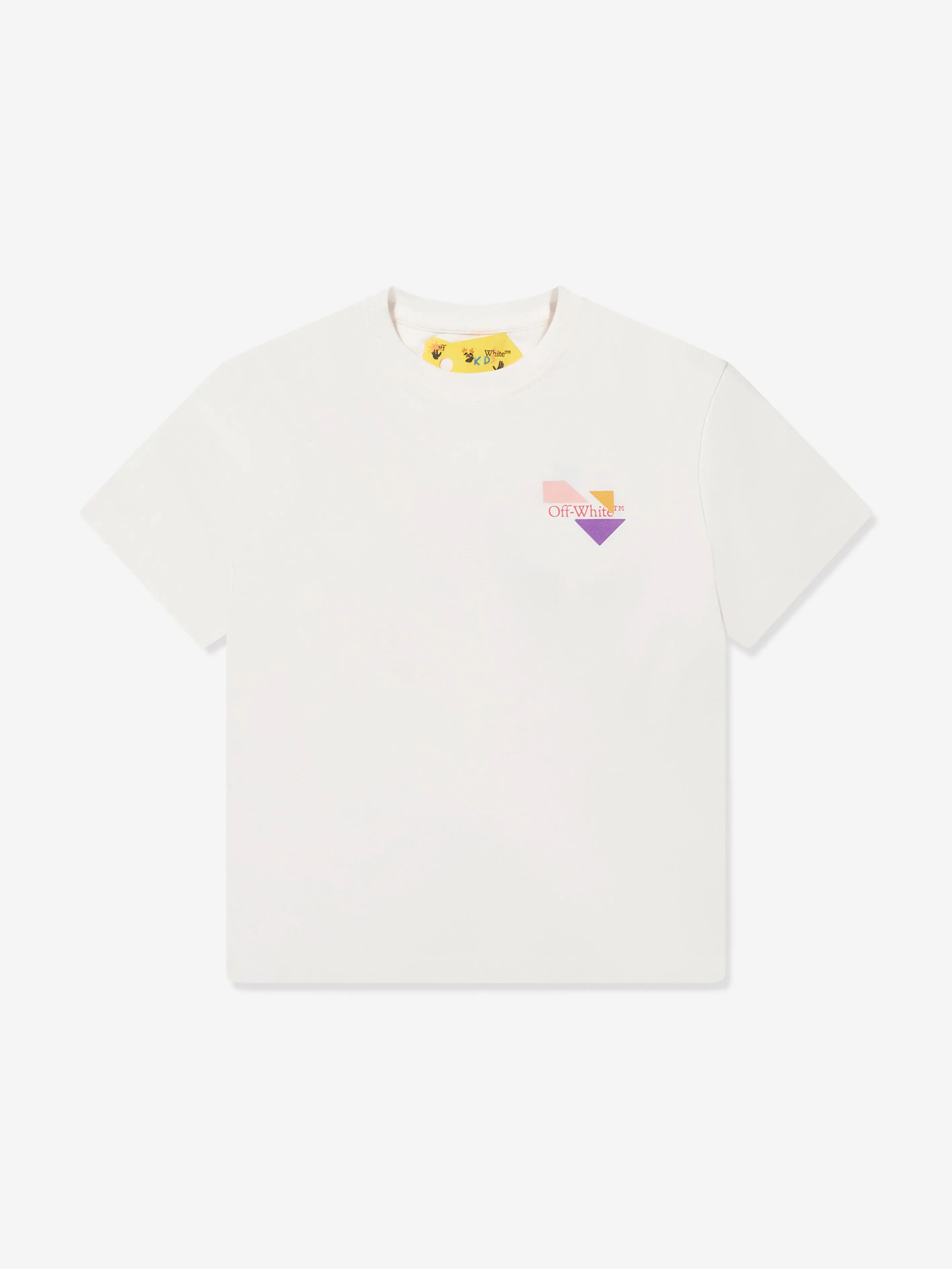 Off-White Girls Arrow Geometric T-Shirt in White