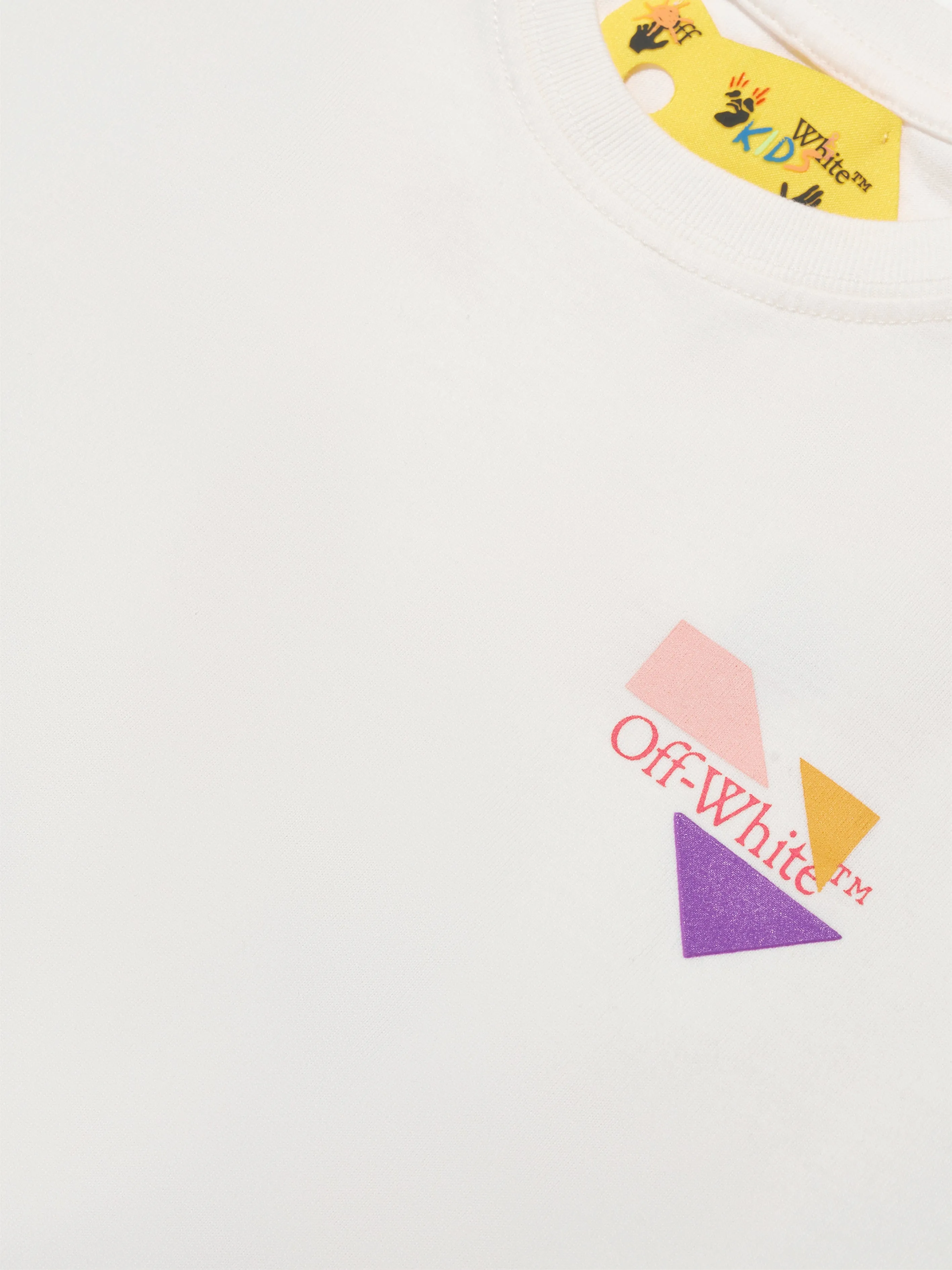 Off-White Girls Arrow Geometric T-Shirt in White