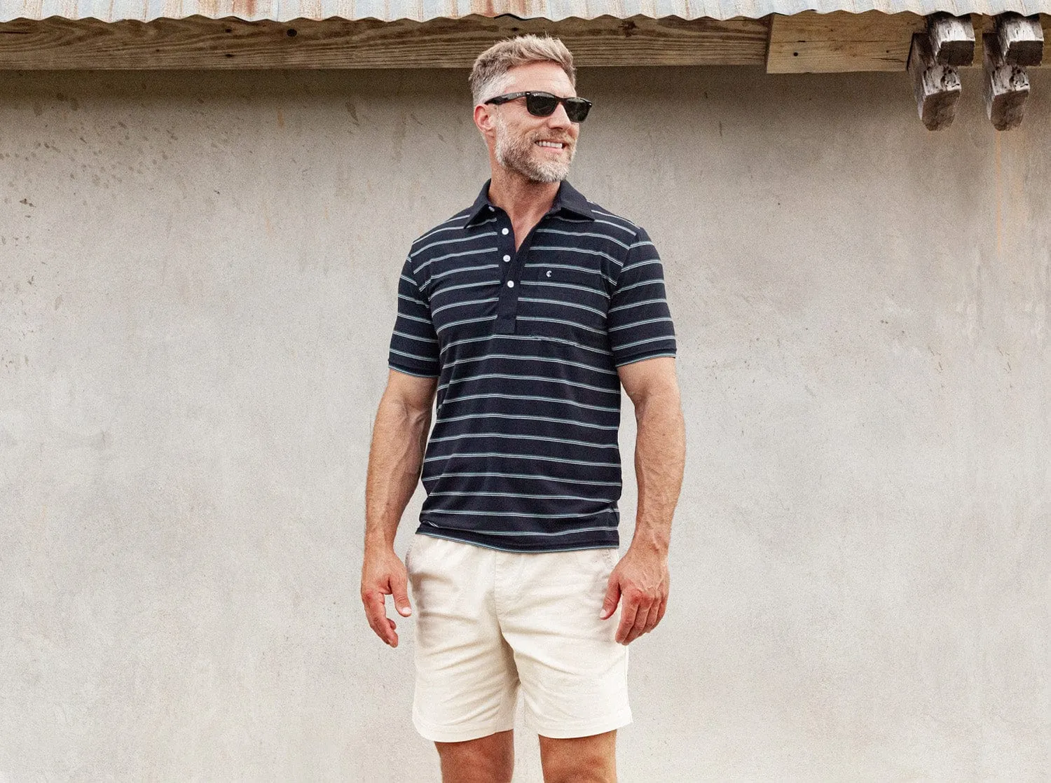 Performance Players Shirt - Cassidy Stripe - Black