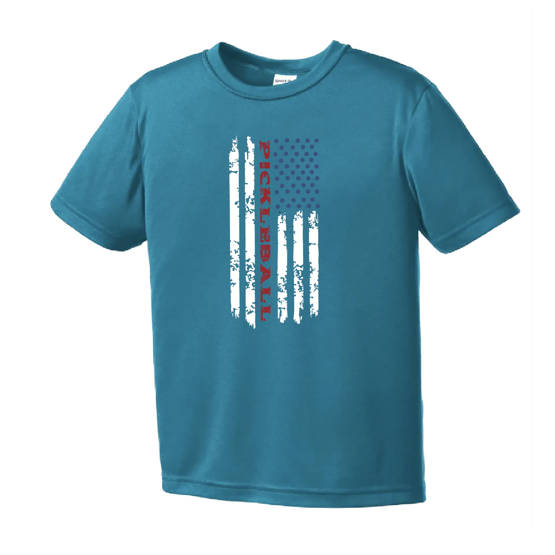 Pickleball Flag (Customizable) | Youth Short Sleeve Pickleball Shirts | 100% Polyester