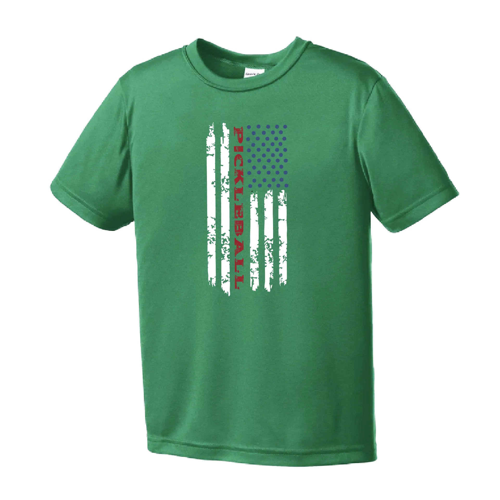 Pickleball Flag (Customizable) | Youth Short Sleeve Pickleball Shirts | 100% Polyester