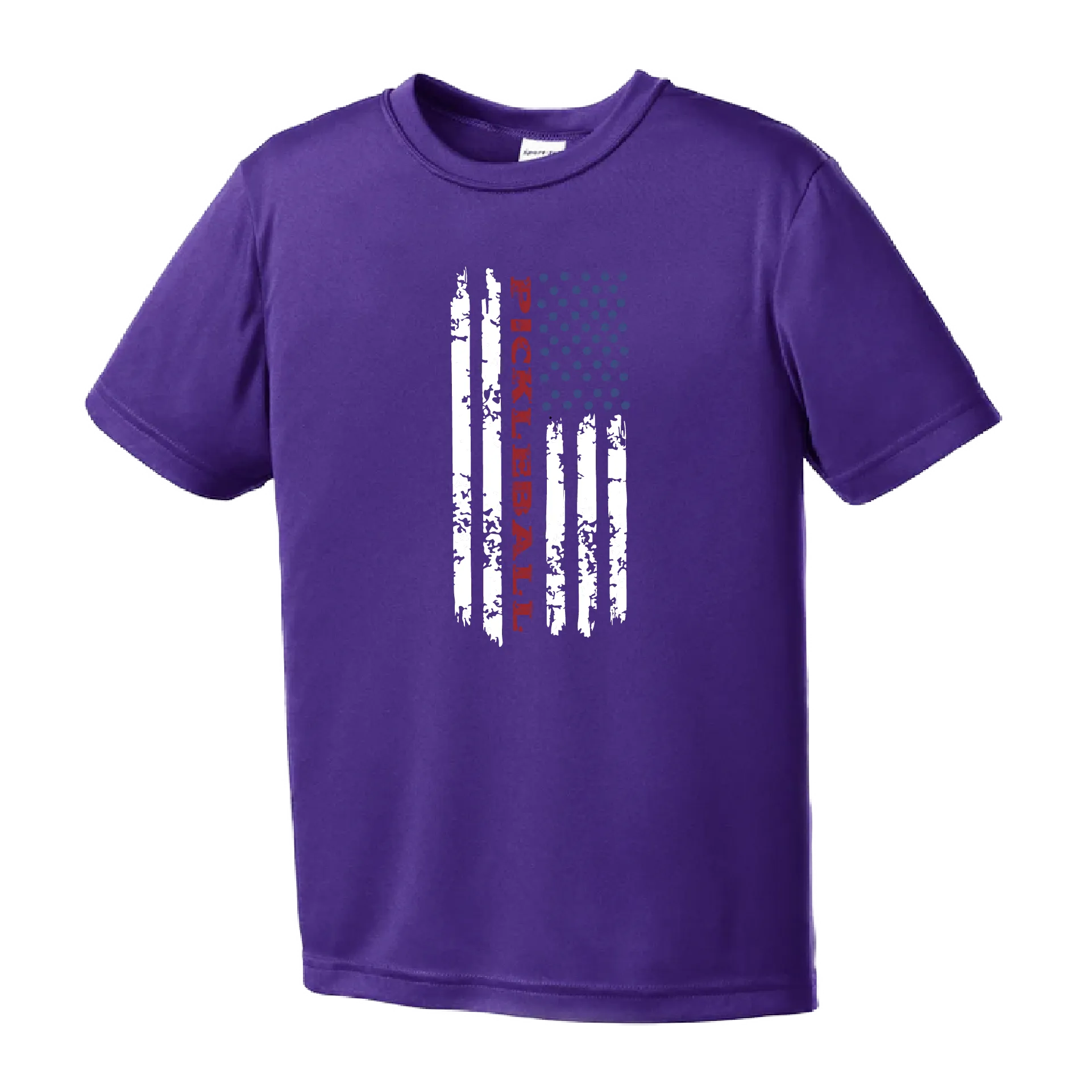 Pickleball Flag (Customizable) | Youth Short Sleeve Pickleball Shirts | 100% Polyester