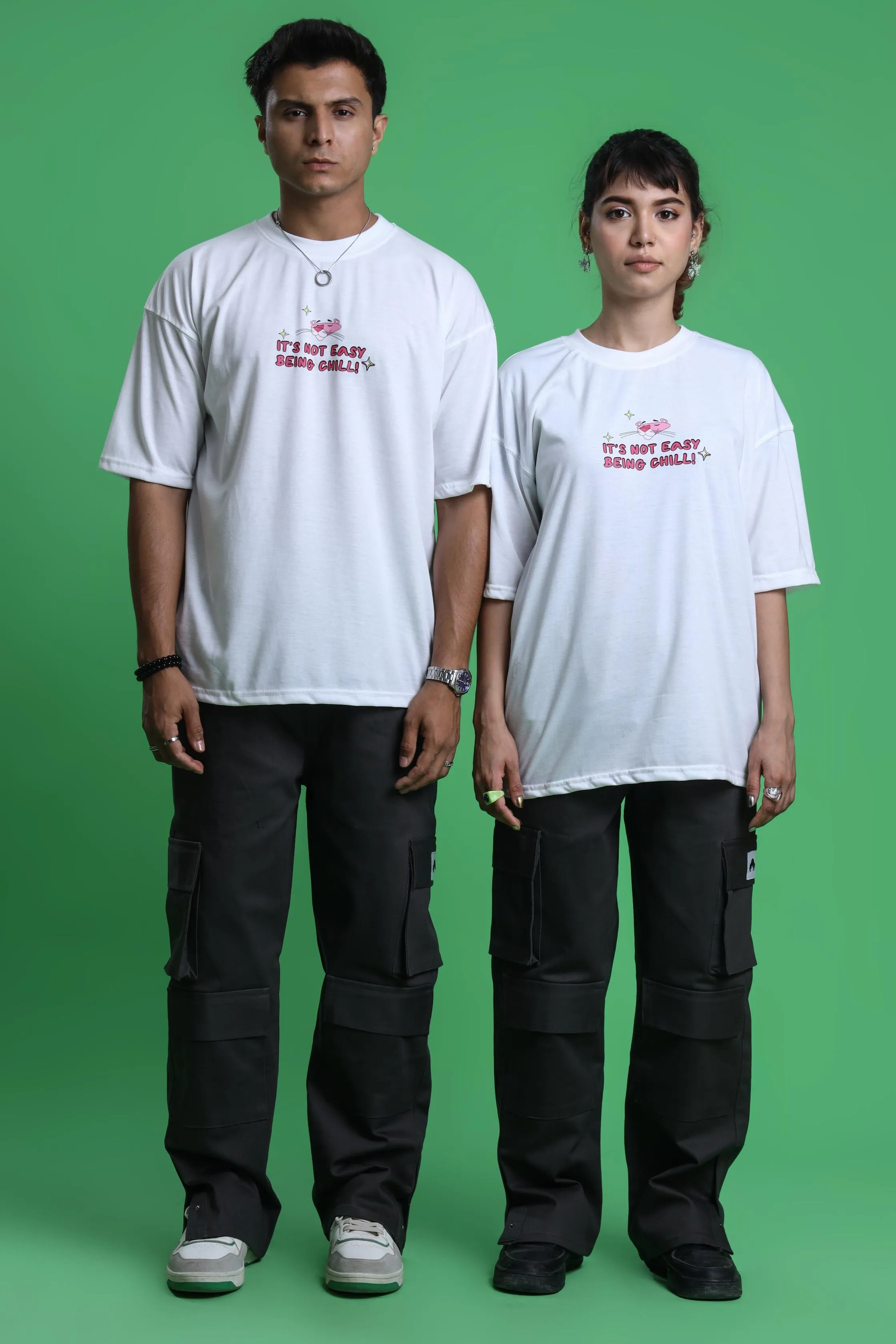 PINK PANTHER: ITS NOT EASY OVERSIZED T-SHIRT