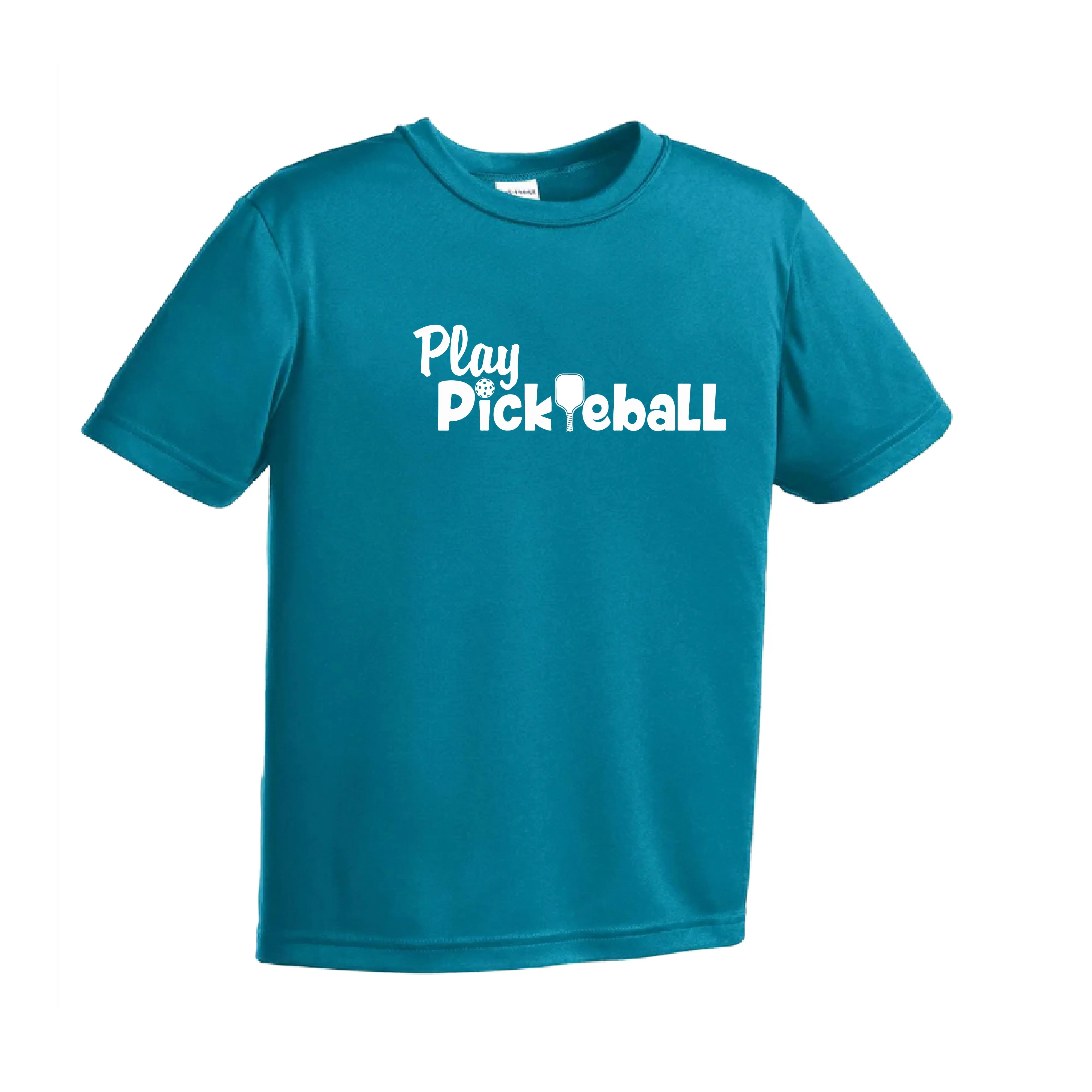 Play Pickleball | Youth Short Sleeve Pickleball Shirts | 100% Polyester
