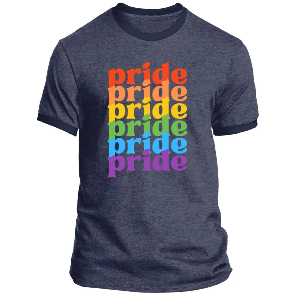 Pride, Pride, Pride -- Ringer Tee -- CLOSEOUT