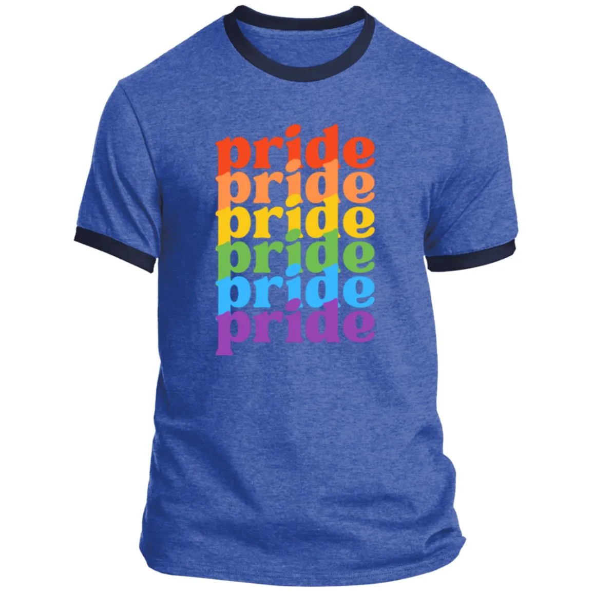 Pride, Pride, Pride -- Ringer Tee -- CLOSEOUT