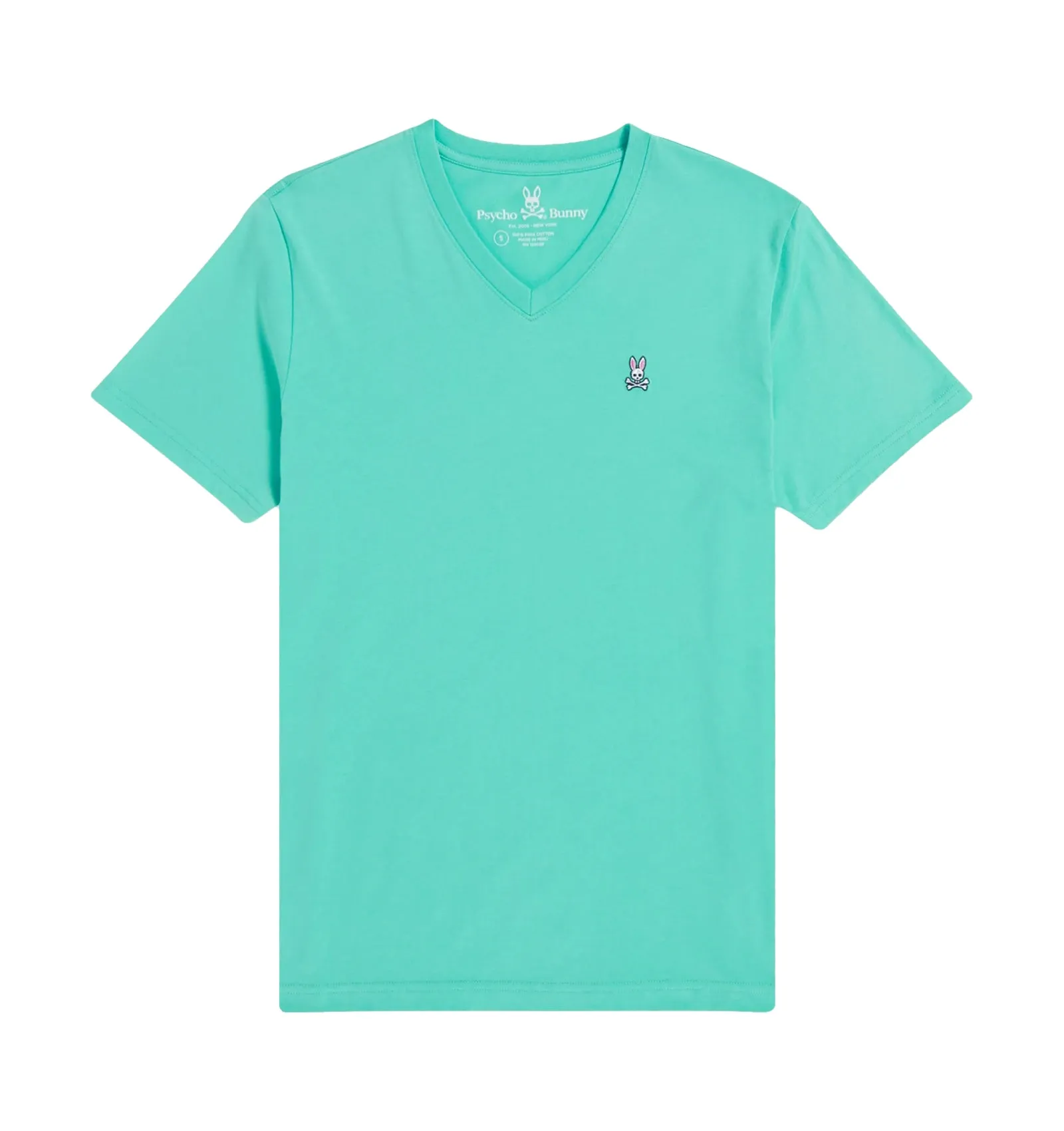 Psycho Bunny Mens Classic V-Neck T-Shirt