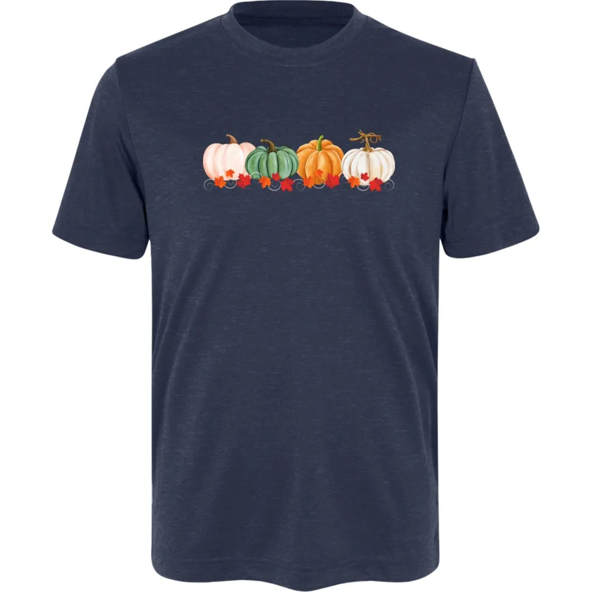 Pumpkins in a Row -- Kids Sonic Heather Tee