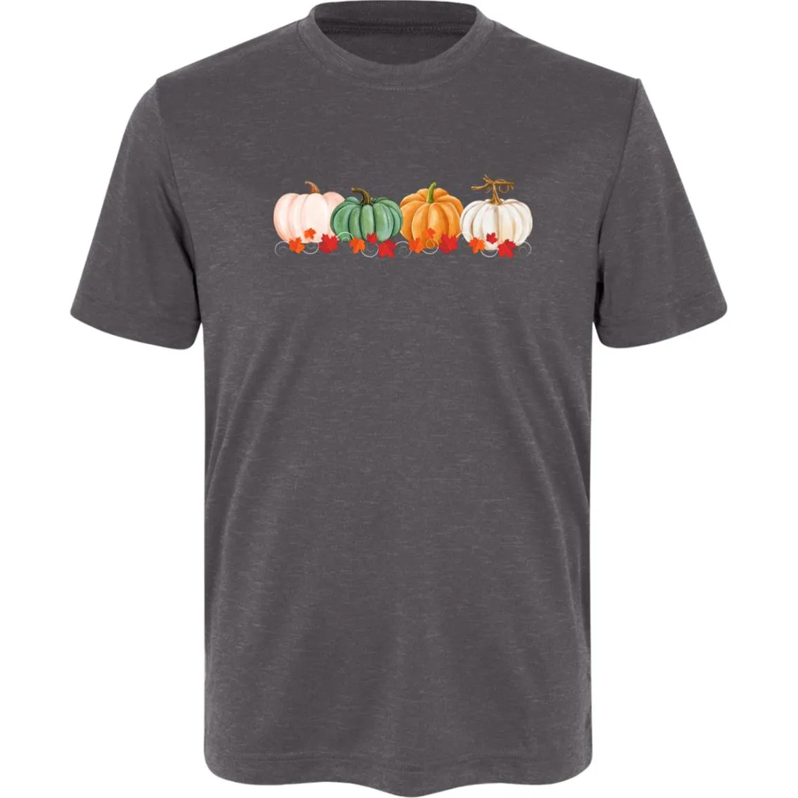 Pumpkins in a Row -- Kids Sonic Heather Tee