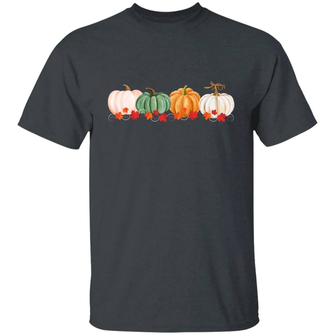Pumpkins in a Row -- Youth 5.3 oz 100% Cotton T-Shirt