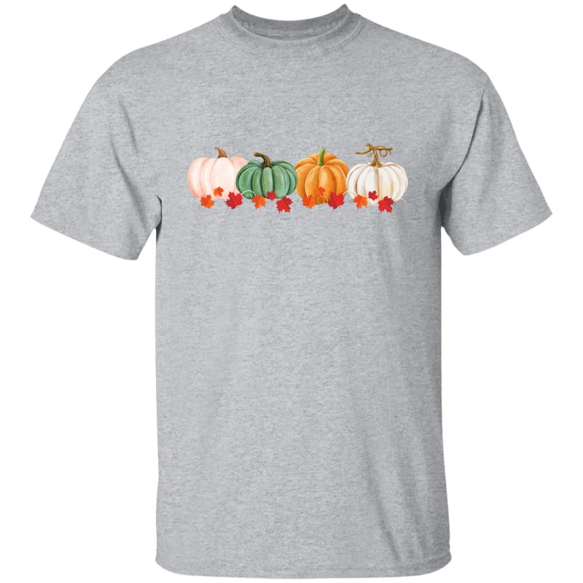 Pumpkins in a Row -- Youth 5.3 oz 100% Cotton T-Shirt