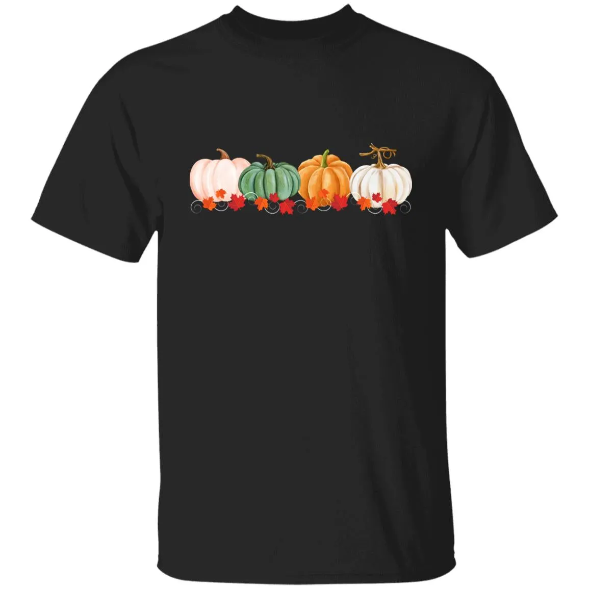 Pumpkins in a Row -- Youth 5.3 oz 100% Cotton T-Shirt