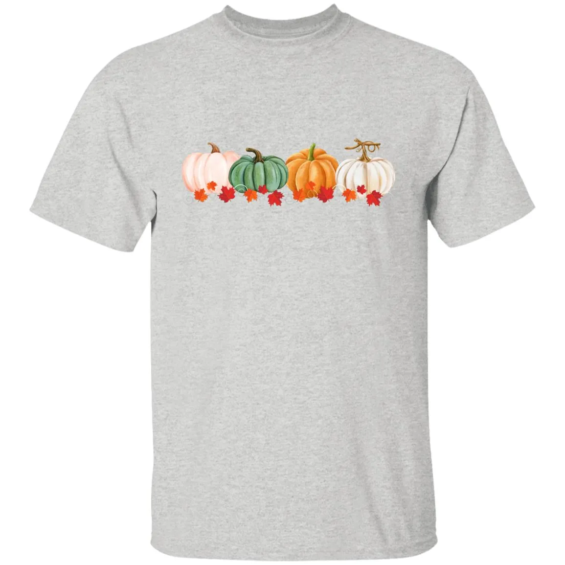 Pumpkins in a Row -- Youth 5.3 oz 100% Cotton T-Shirt
