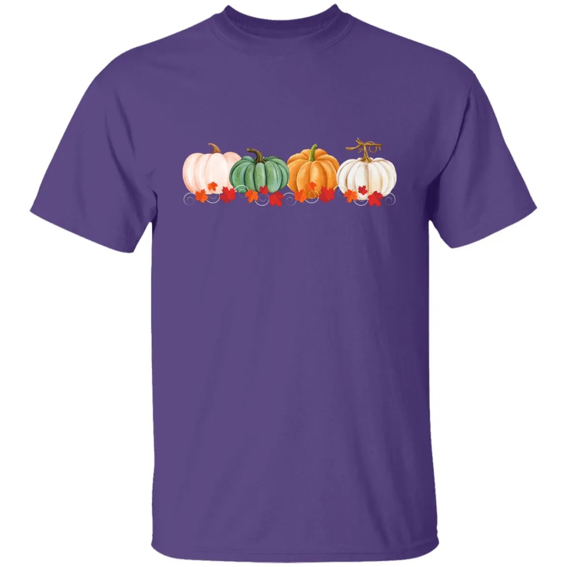 Pumpkins in a Row -- Youth 5.3 oz 100% Cotton T-Shirt