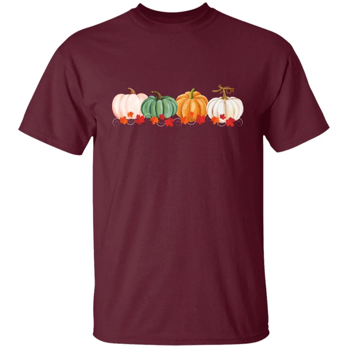 Pumpkins in a Row -- Youth 5.3 oz 100% Cotton T-Shirt