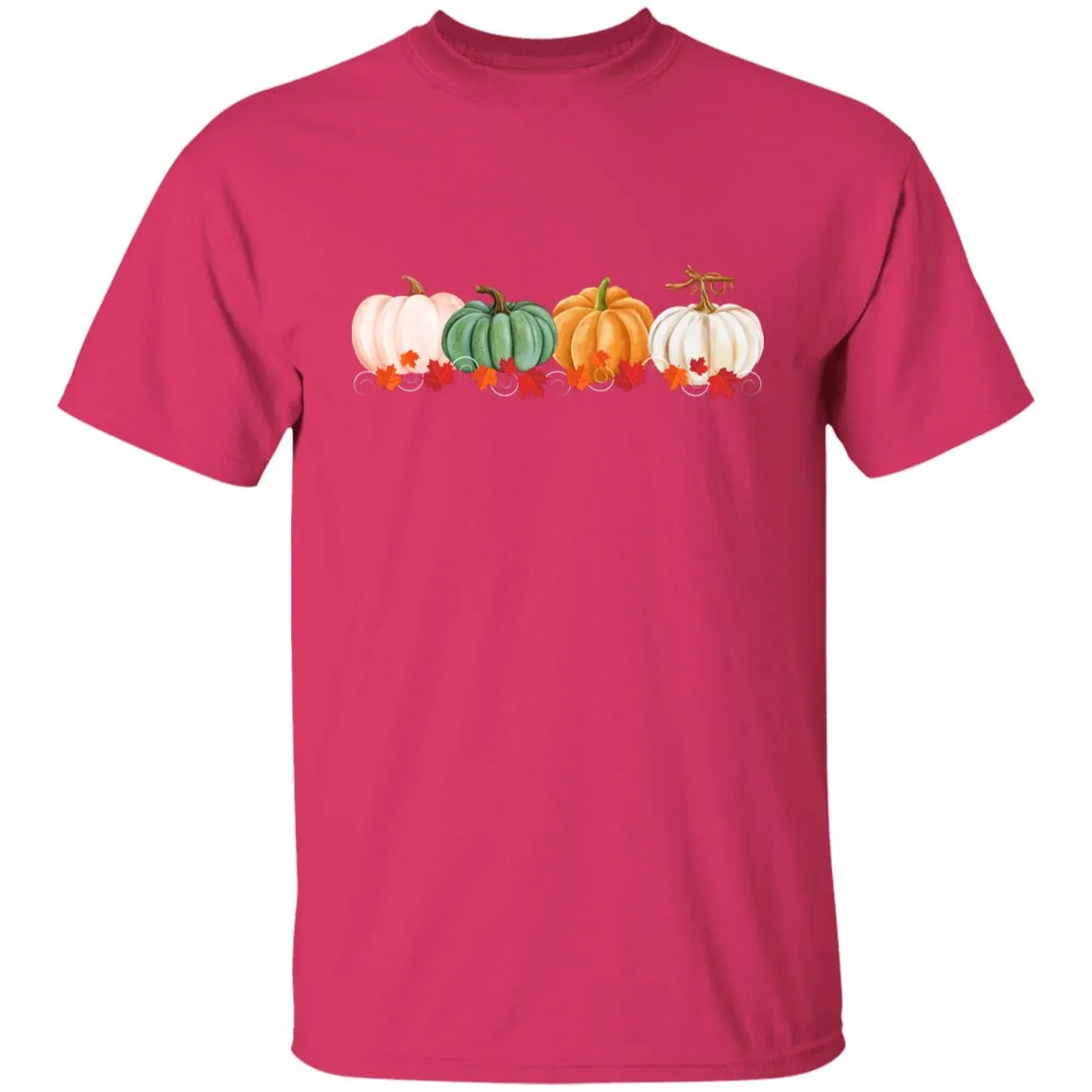 Pumpkins in a Row -- Youth 5.3 oz 100% Cotton T-Shirt