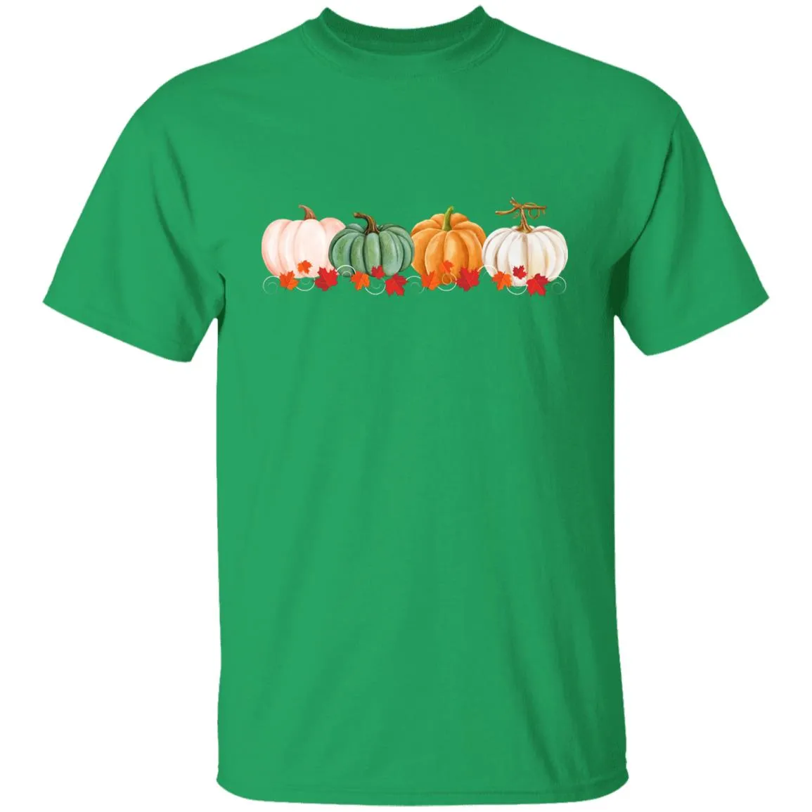 Pumpkins in a Row -- Youth 5.3 oz 100% Cotton T-Shirt