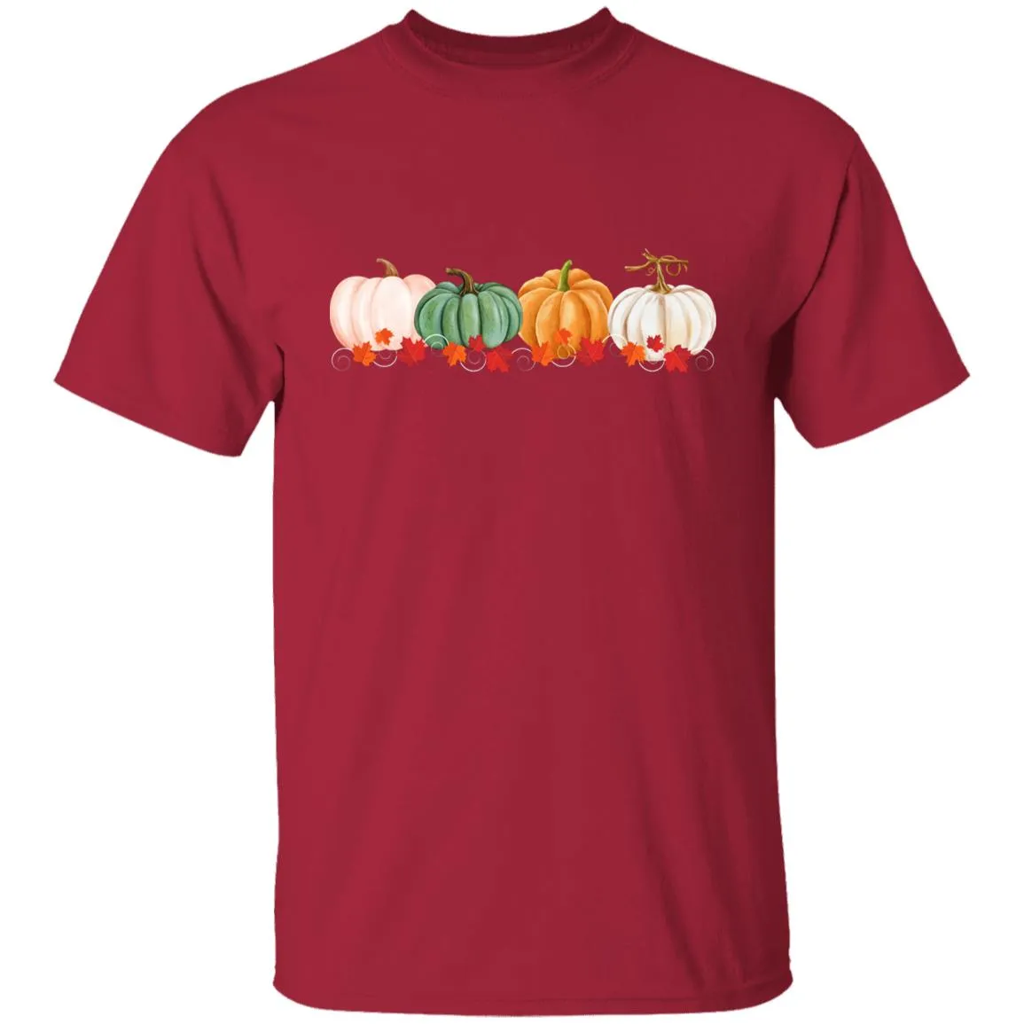 Pumpkins in a Row -- Youth 5.3 oz 100% Cotton T-Shirt