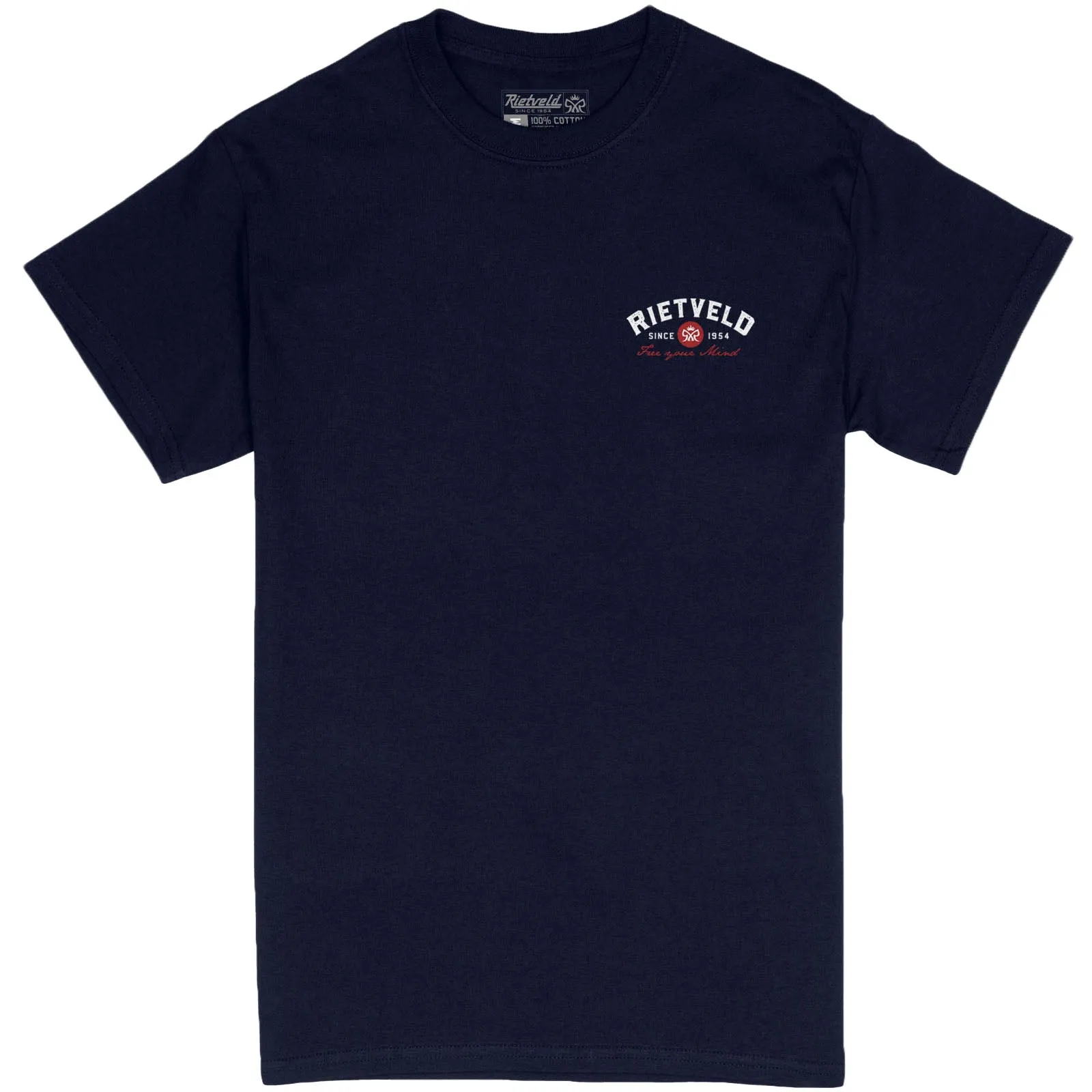 Rietveld Mens Octoskull Classic T-Shirt - Navy
