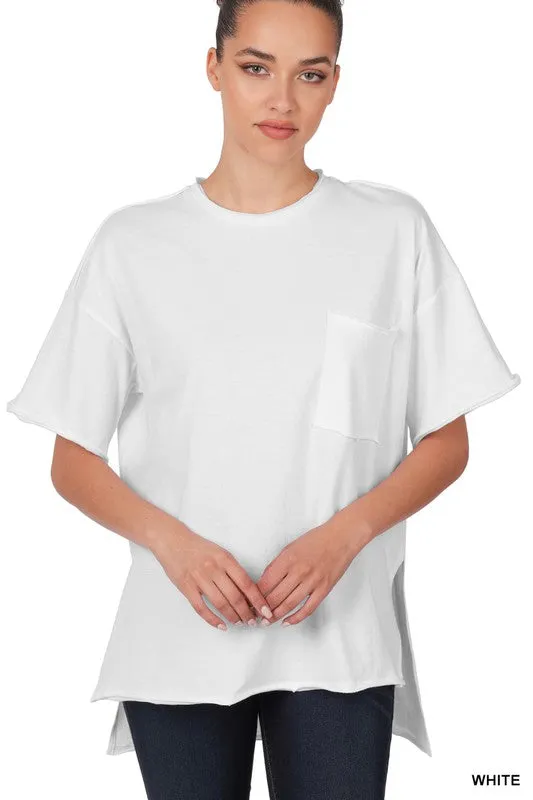 ROW EDGE HI-LOW HEM BOX TOP