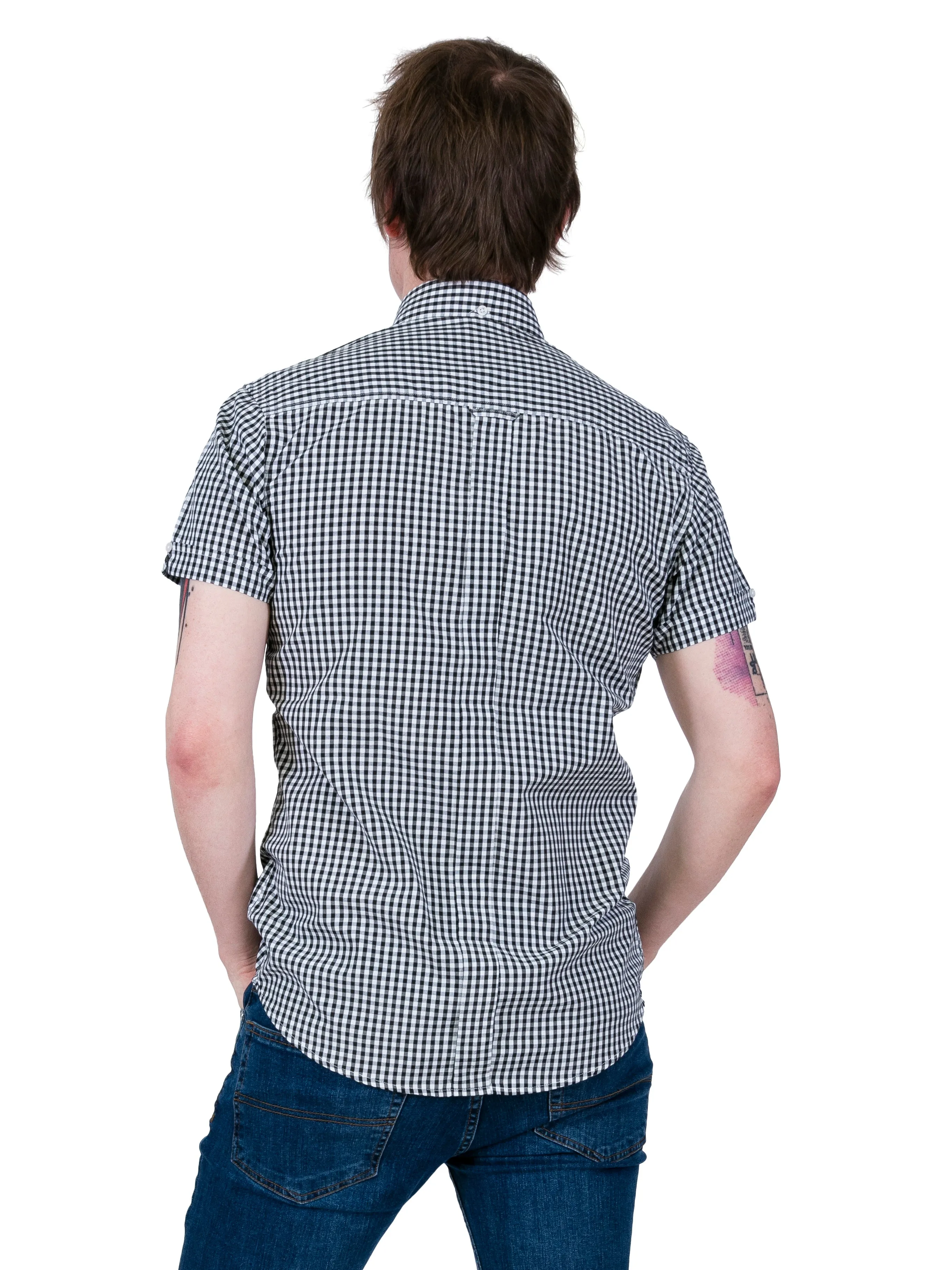 Short Sleeve Checkered Gingham Shirt - Multiple colours