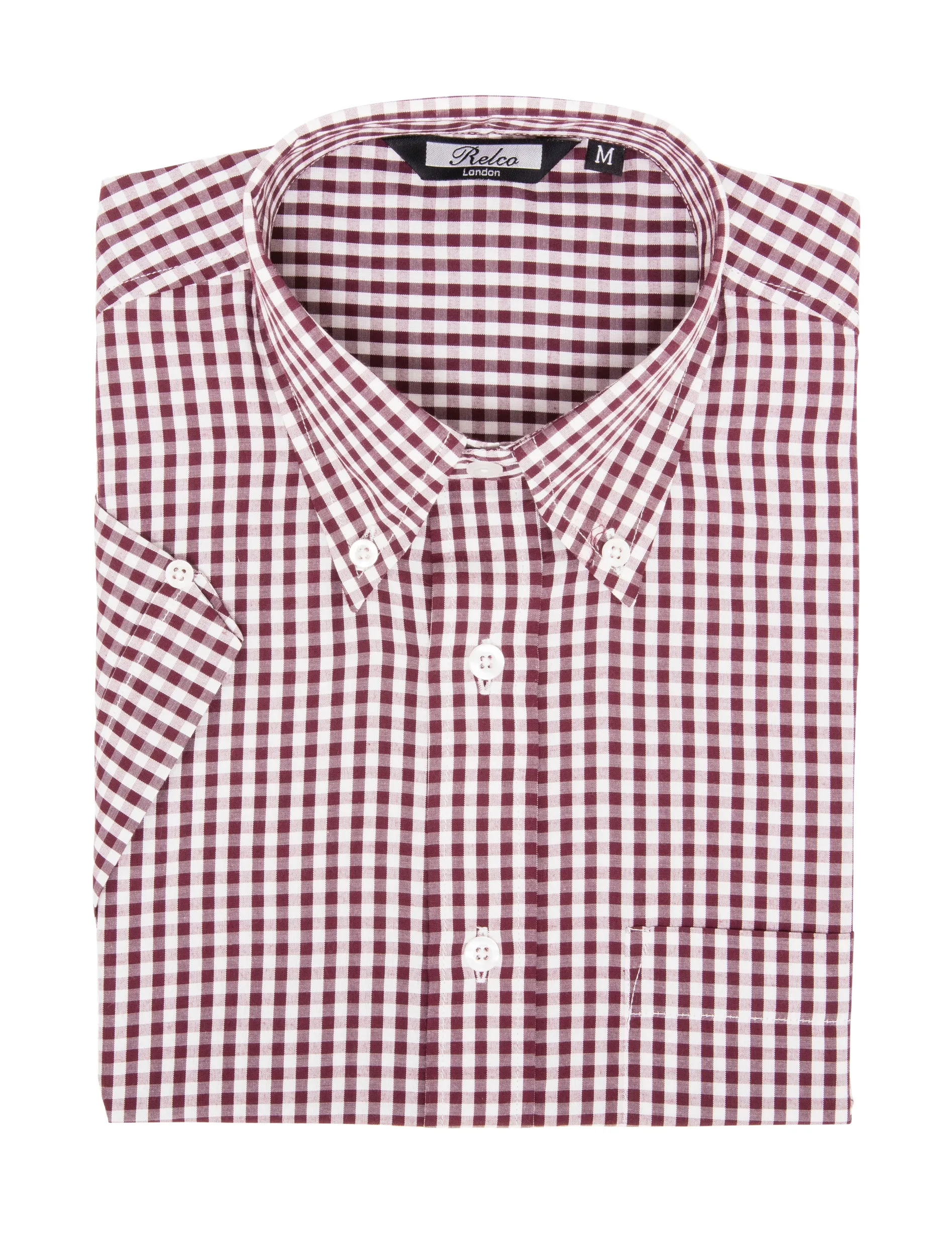 Short Sleeve Checkered Gingham Shirt - Multiple colours
