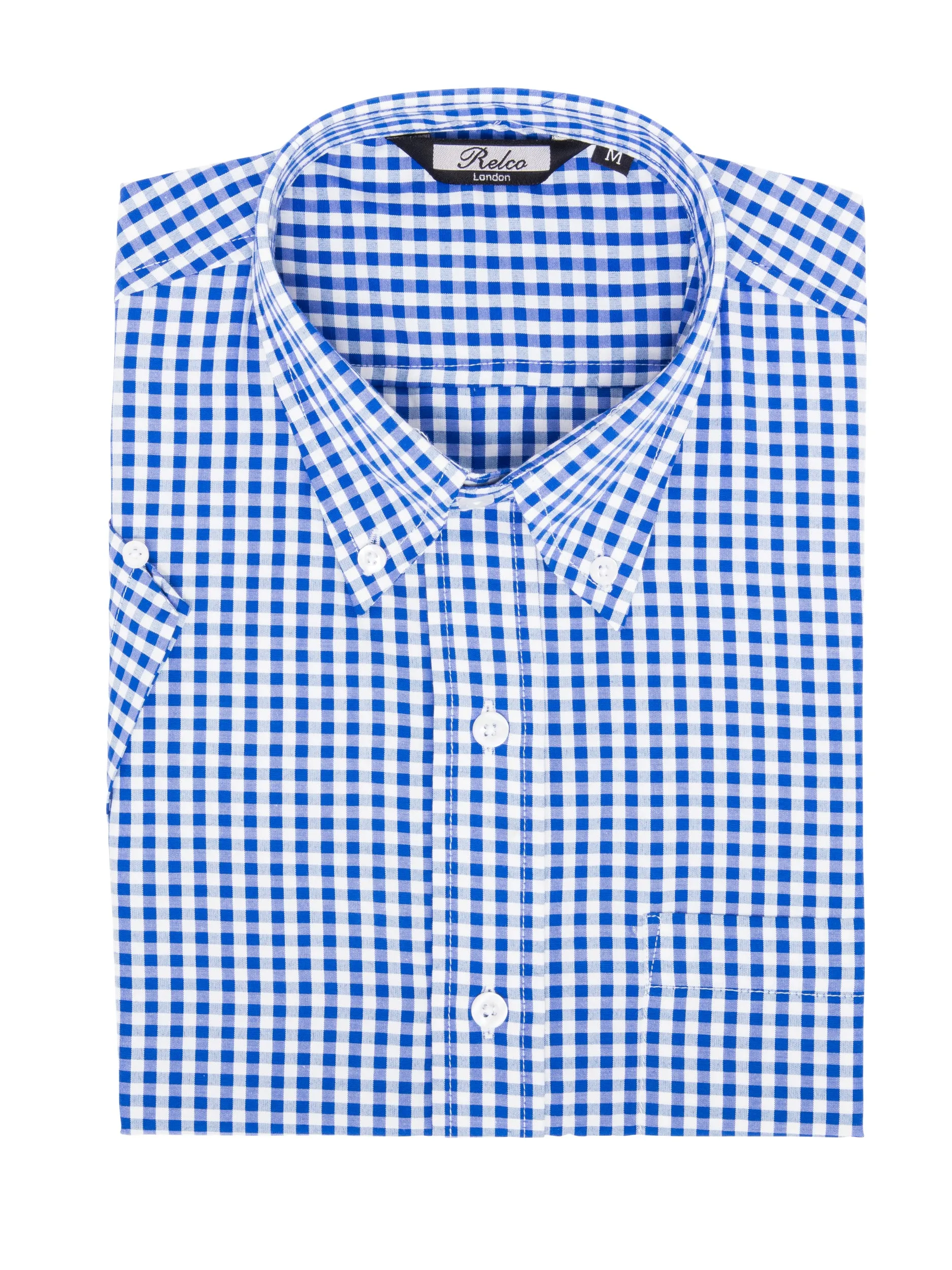 Short Sleeve Checkered Gingham Shirt - Multiple colours