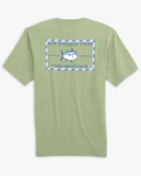 Southern Tide Men's Heathered Original Skipjack T-Shirt / Heather Loden Frost