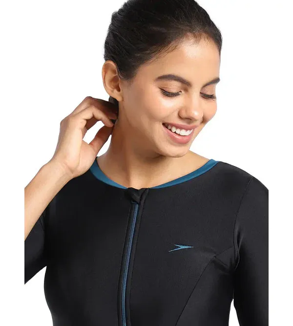 Speedo Women's Endurance10 Closedback Short Sleeve Swimdress With Boyleg