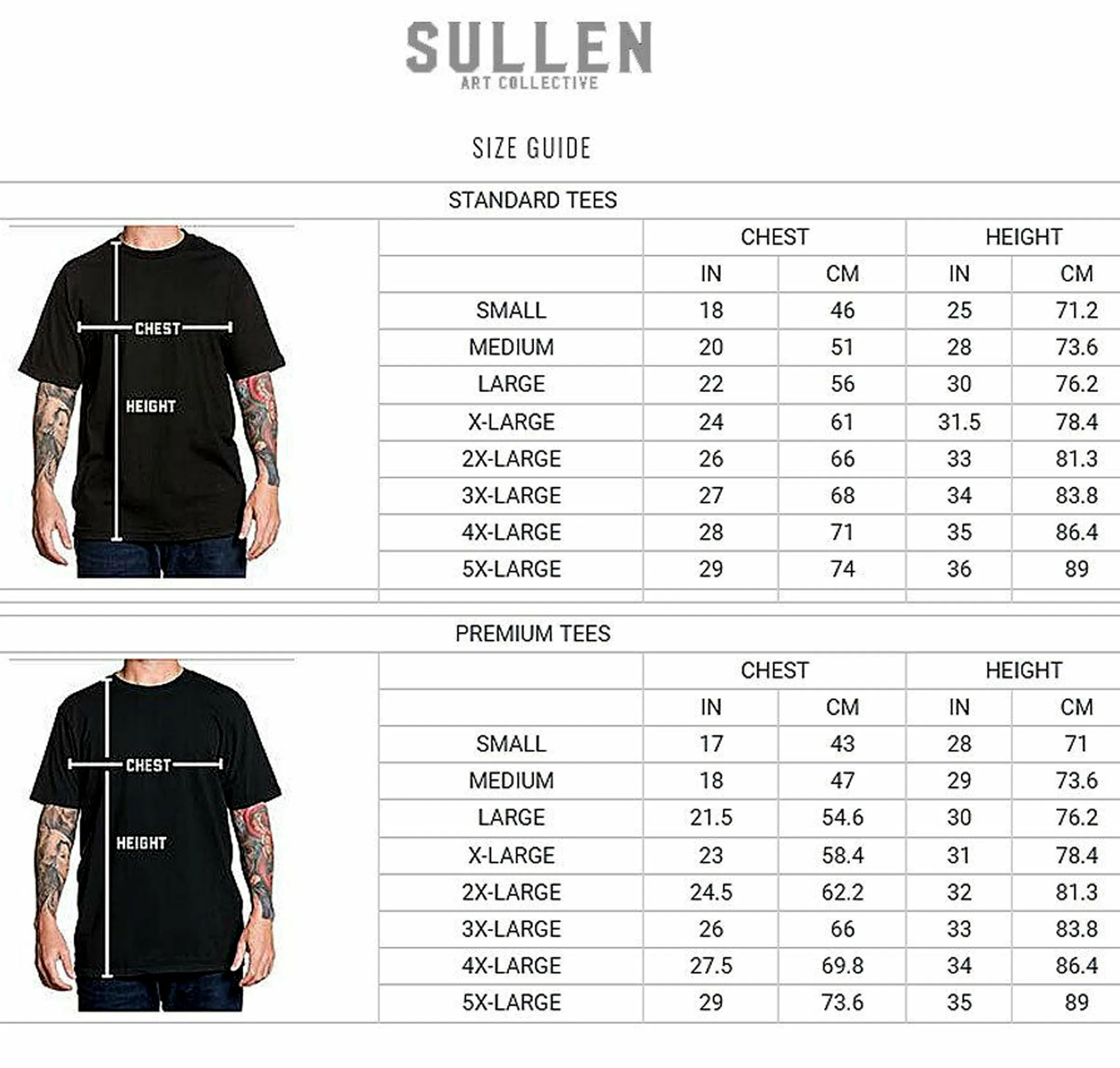 Sullen Art Collective Classic Black SCM3008 Short Sleeve Graphic Tattoo Skull T-shirt For Men
