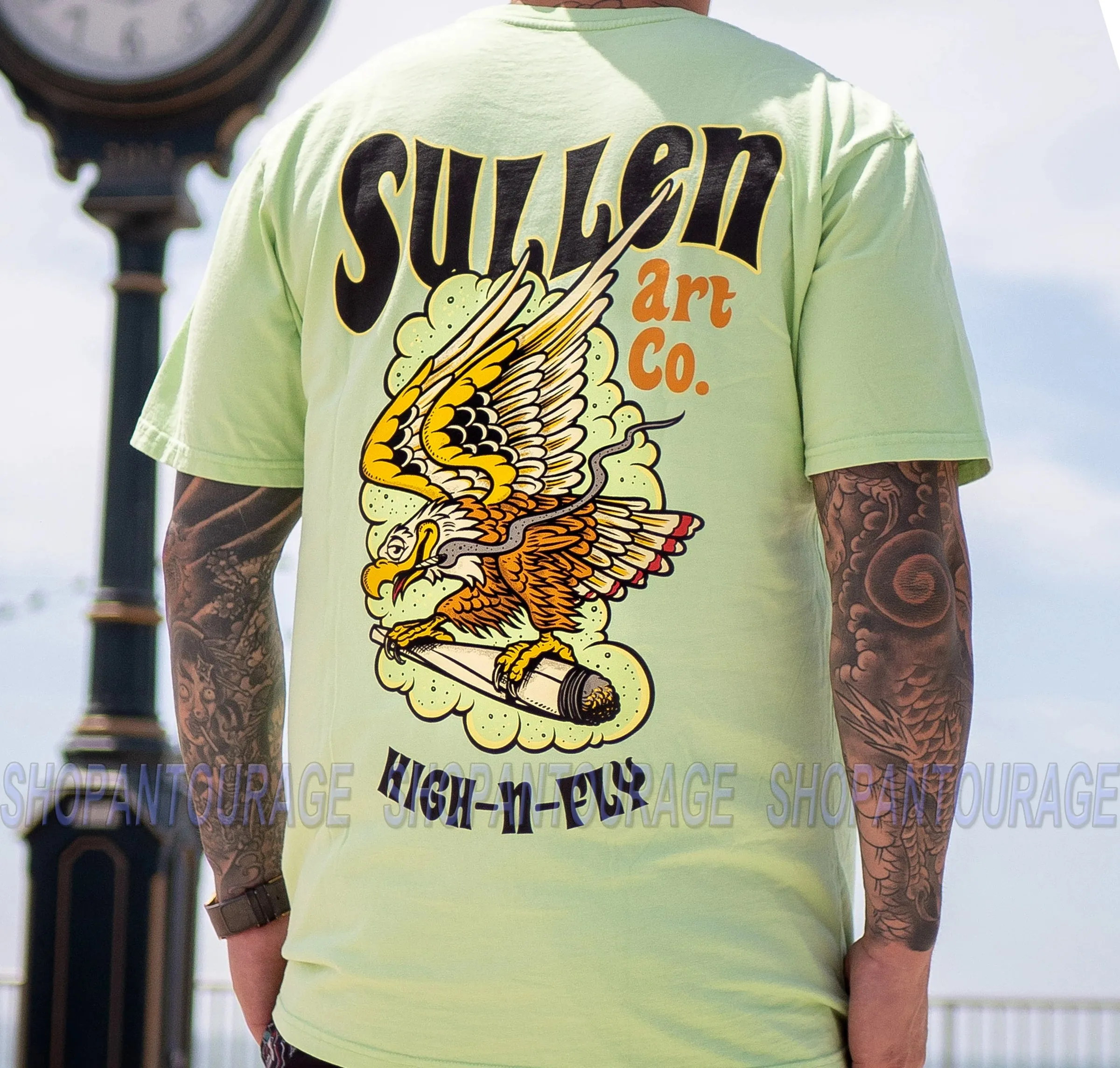 Sullen Art Collective High N Fly Premium SCM3244 New Short Sleeve Men`s T-shirt