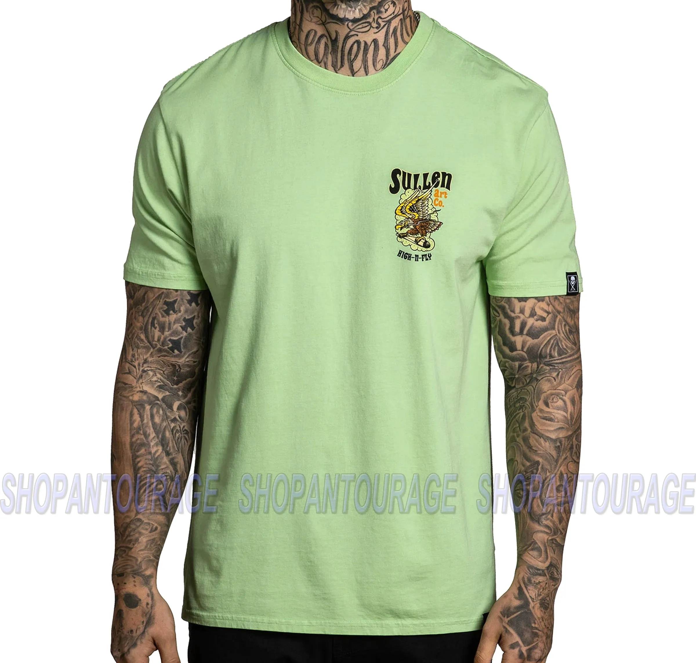 Sullen Art Collective High N Fly Premium SCM3244 New Short Sleeve Men`s T-shirt