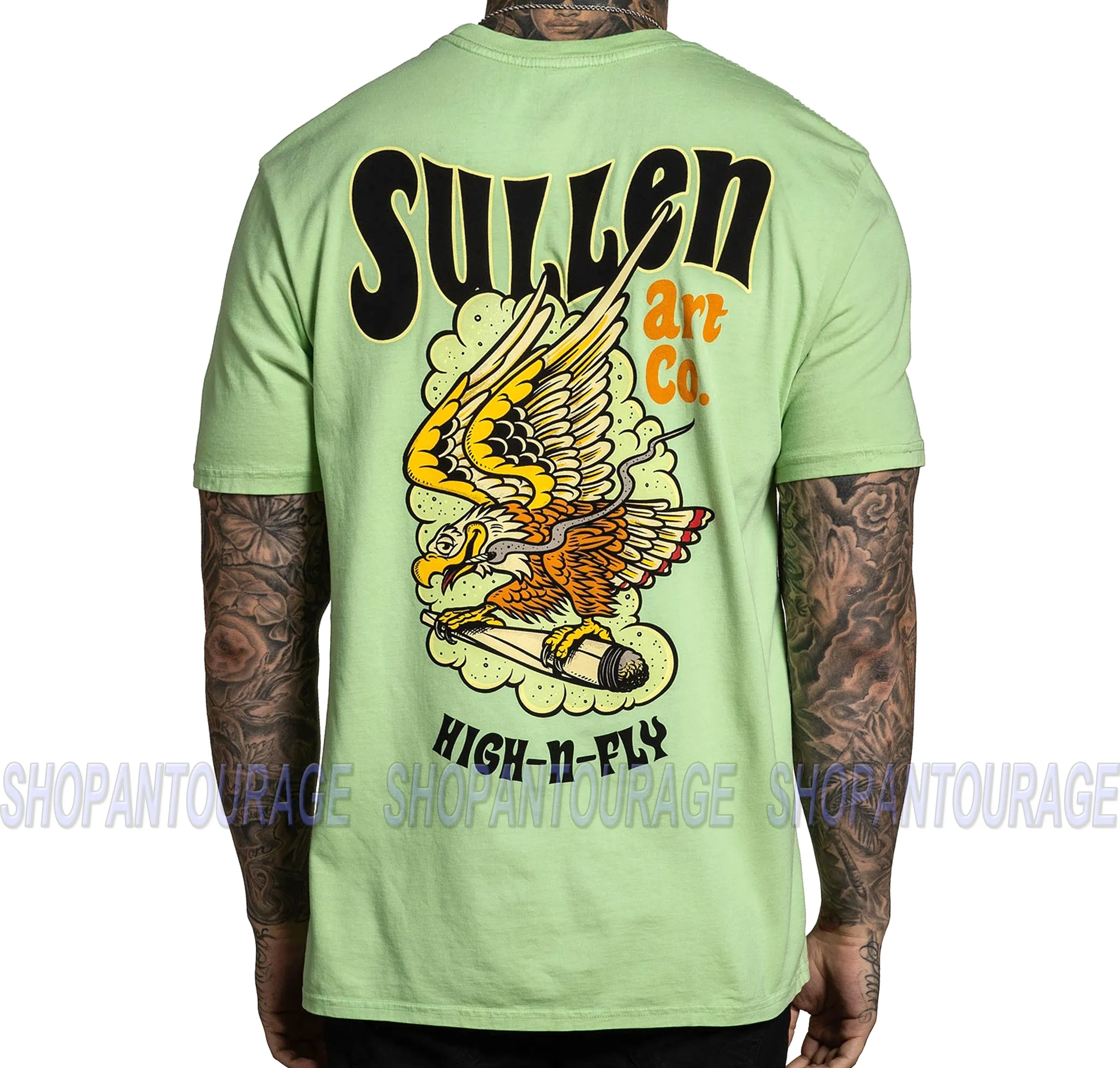 Sullen Art Collective High N Fly Premium SCM3244 New Short Sleeve Men`s T-shirt