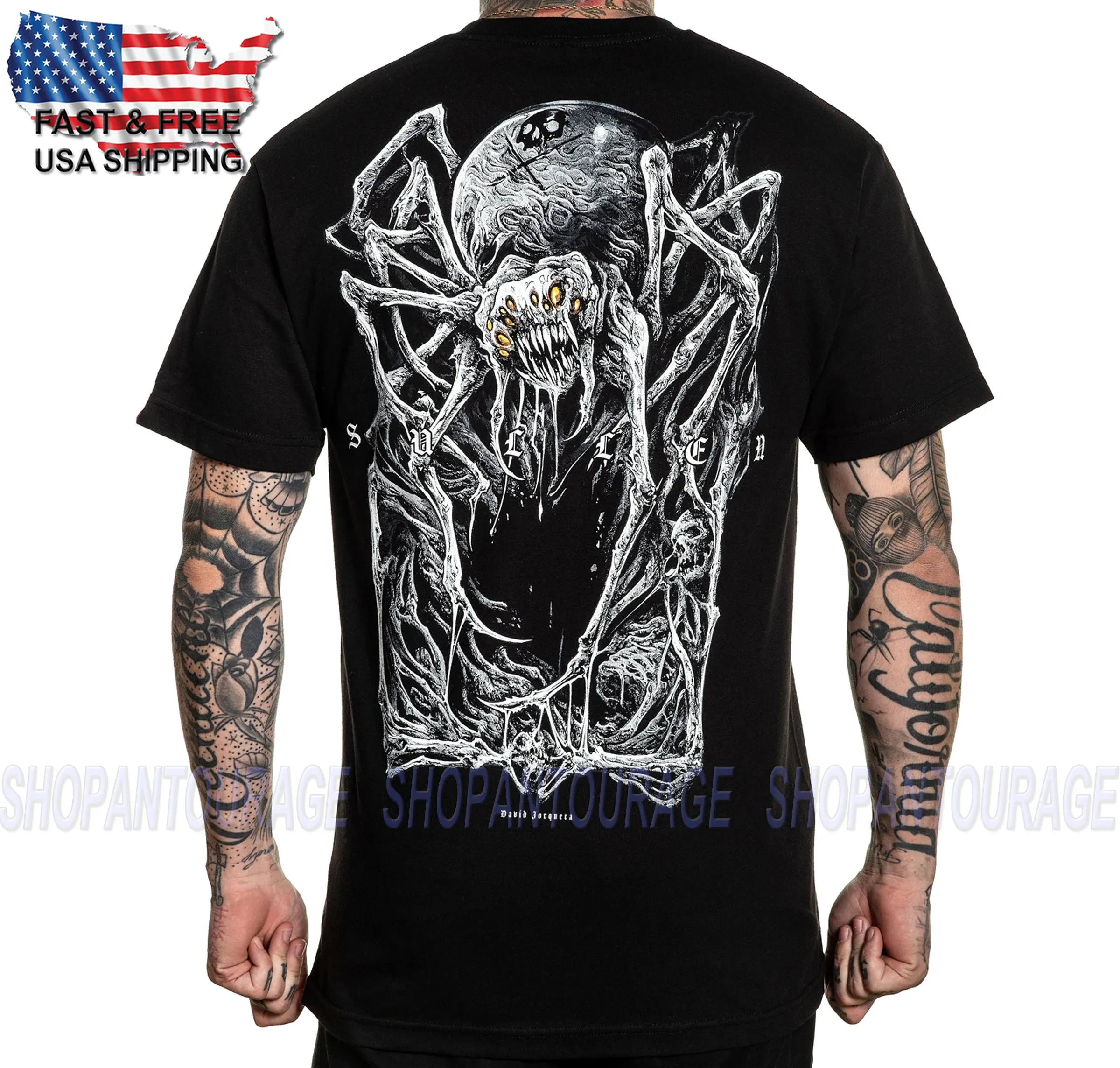 Sullen Art Collective Jorquera Black SCM4004 New Standard Short Sleeve Men`s T-shirt