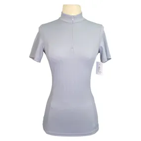 TKEQ 'Quinn' Short Sleeve Shirt in Cloud Grey - Women's XS
