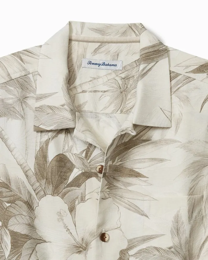 Tommy Bahama Flora Oasis IslandZone® Camp Shirt | Pure Khaki