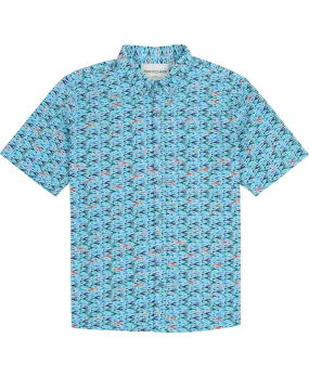 Tori Richard Shoal Cool S/S Shirt / Pool