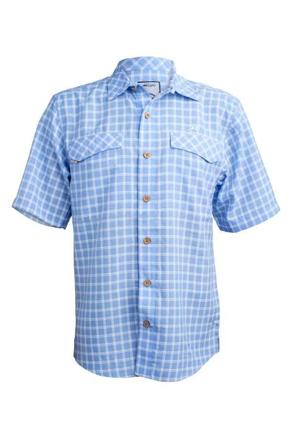 Traditional Coastal Plaid Short Sleeve