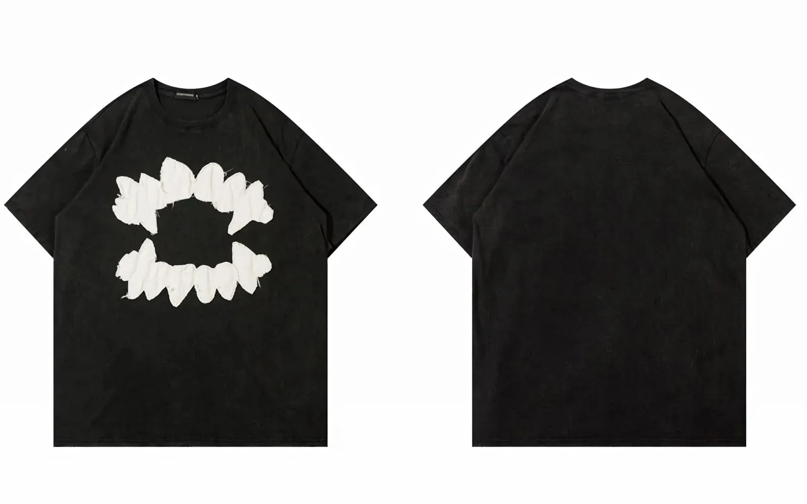 'Vamp' Distressed Cotton T-Shirt