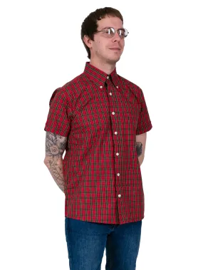 Vintage Shirt -  Classic Red Tartan Print