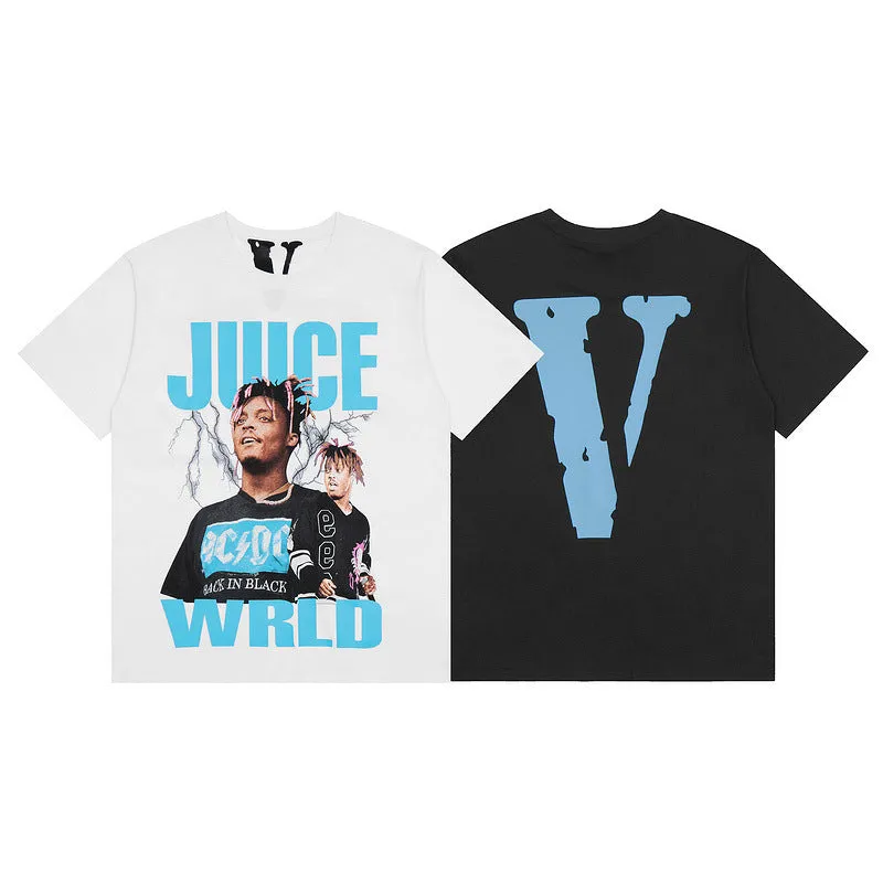Vlone T Shirts Short Sleeve T-shirt Men American Street