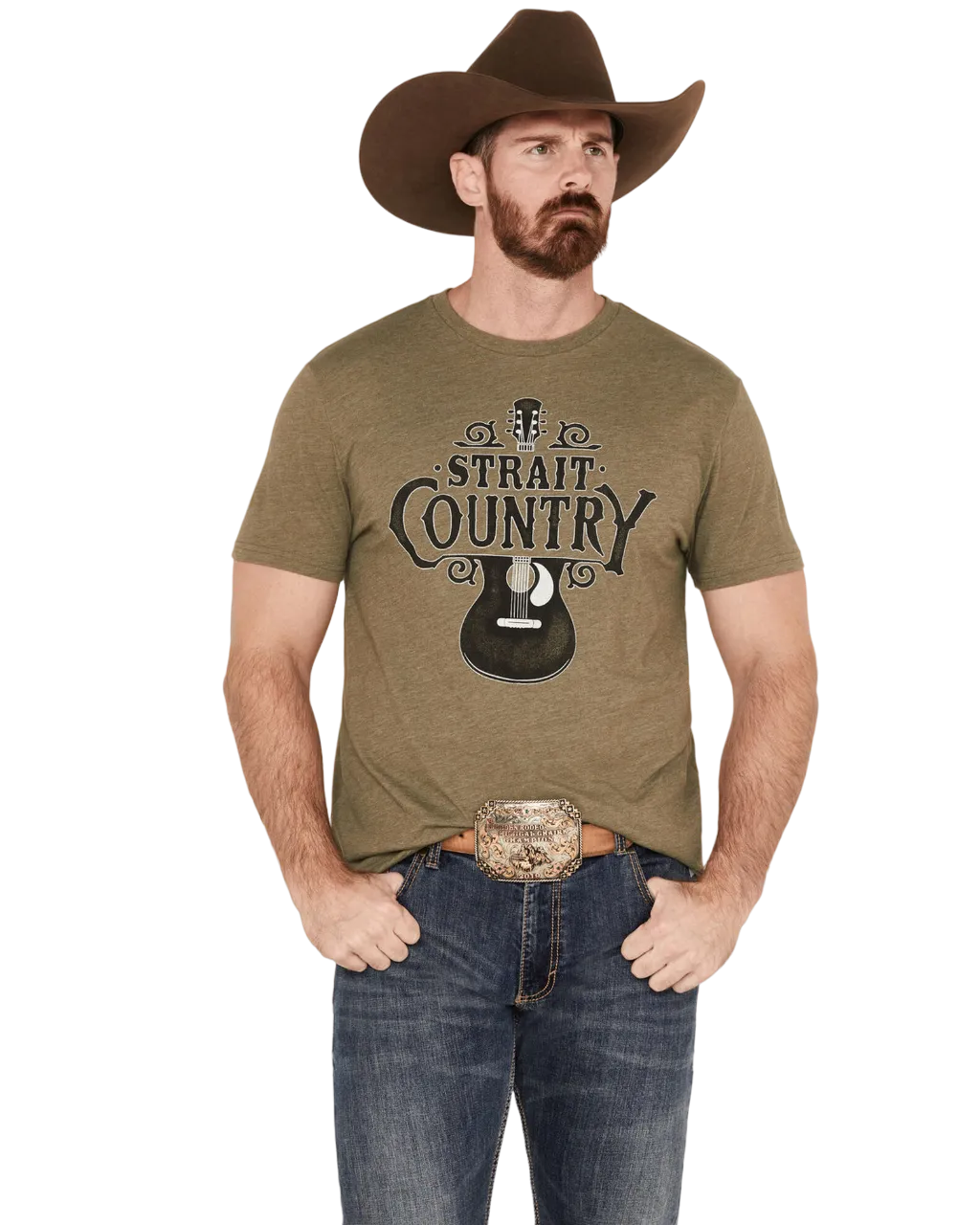 Wrangler George Strait Men's Country Guitar Short Sleeve Graphic T-Shirt